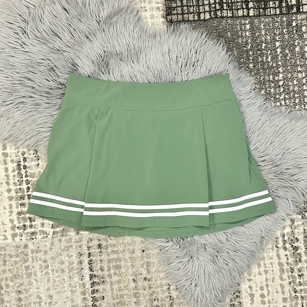 CALIA Women's TrueLight 15"‎ Golf Side-Zip Skort Size 12– UV 50+ Green  $74 NEW